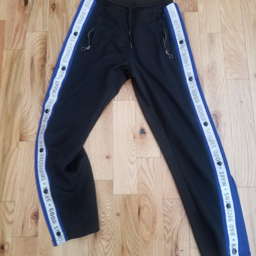 ZARA TEAR AWAY TRACK PANTS SIZE SMALL